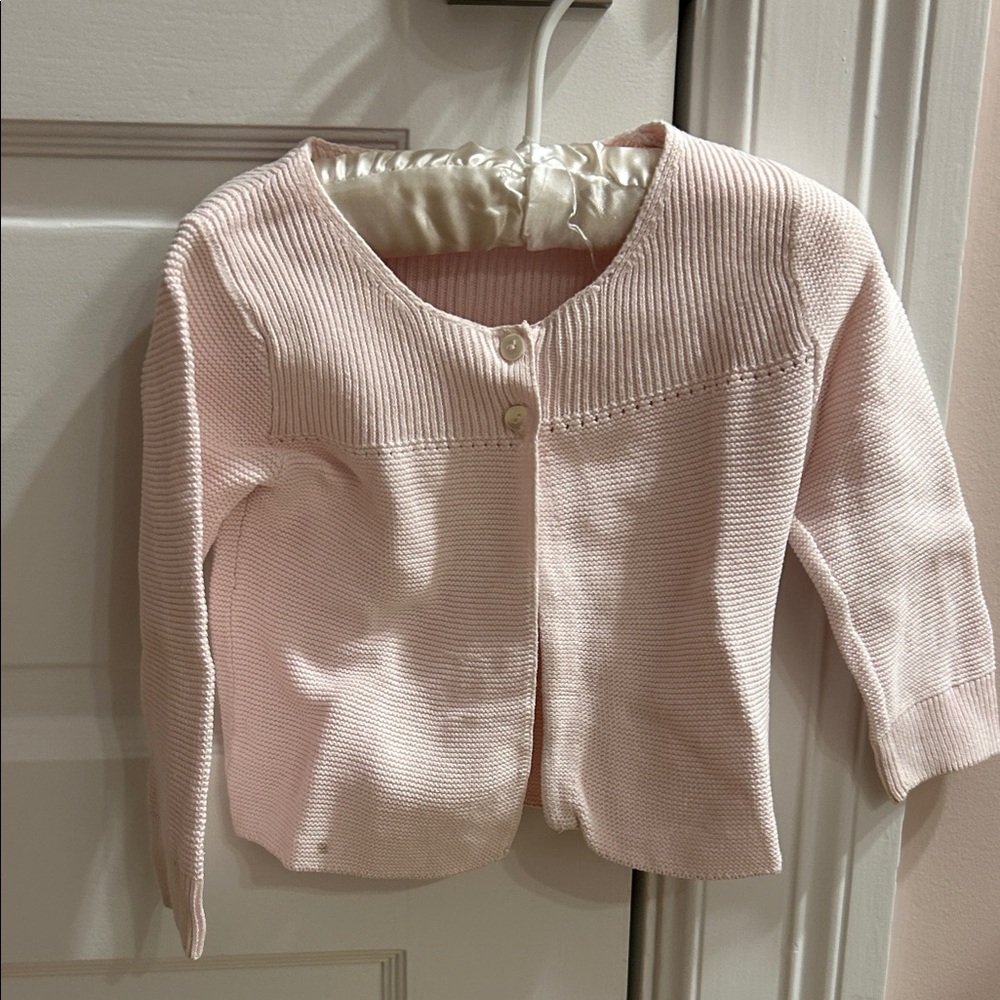 Jacadi Soft Pink Kids Cardigan
